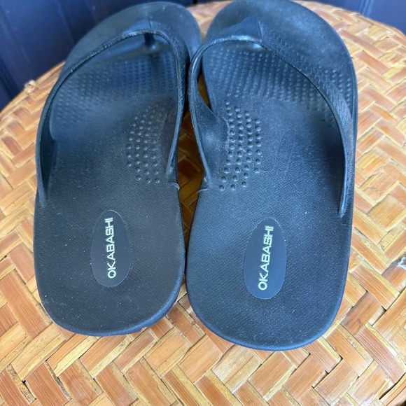 Okabash surf flip flops sandals woman’s Sz L  US 9/10 . Great condition. - Picture 6 of 7